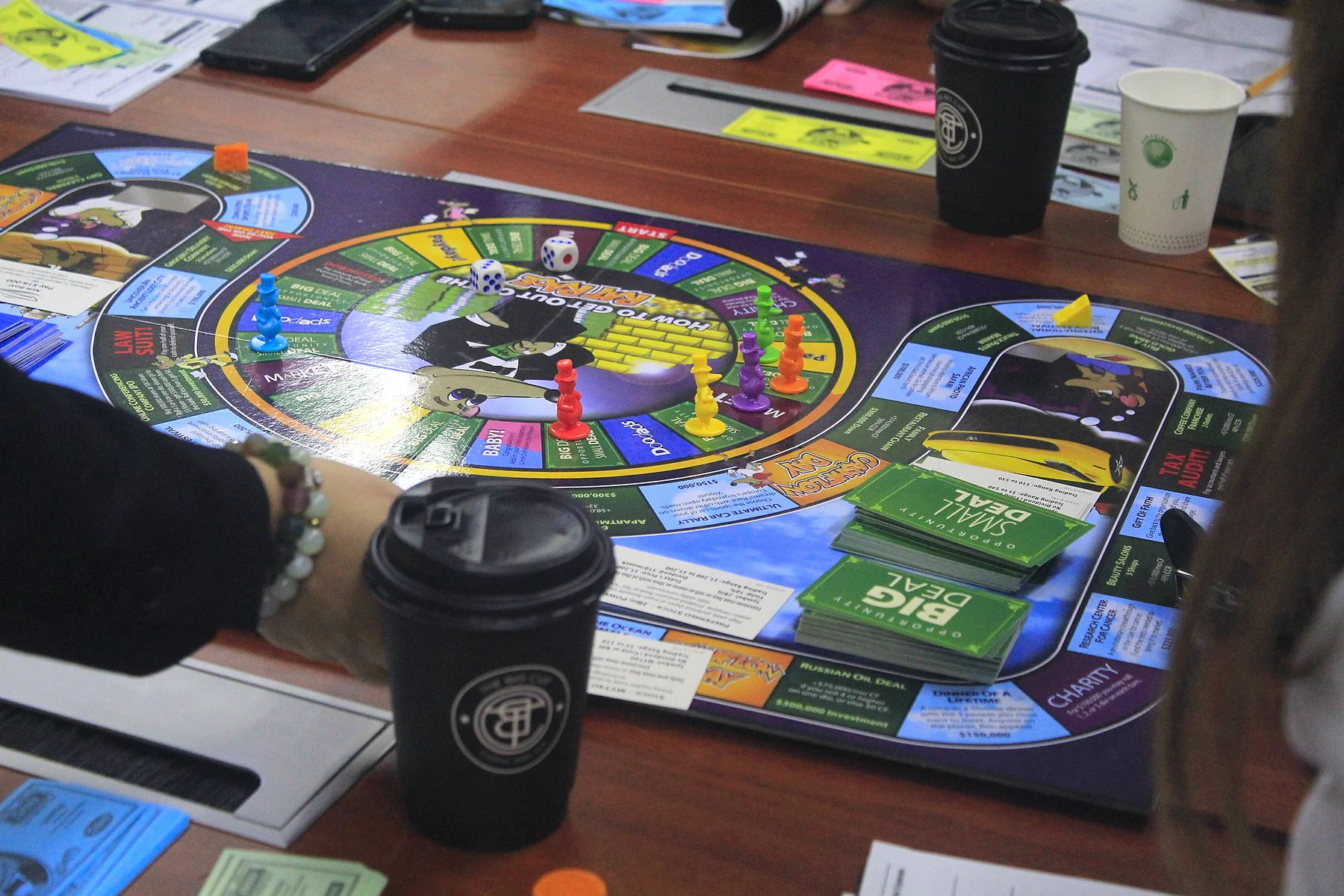 CASHFLOW board in play during The Money Table Batch 001